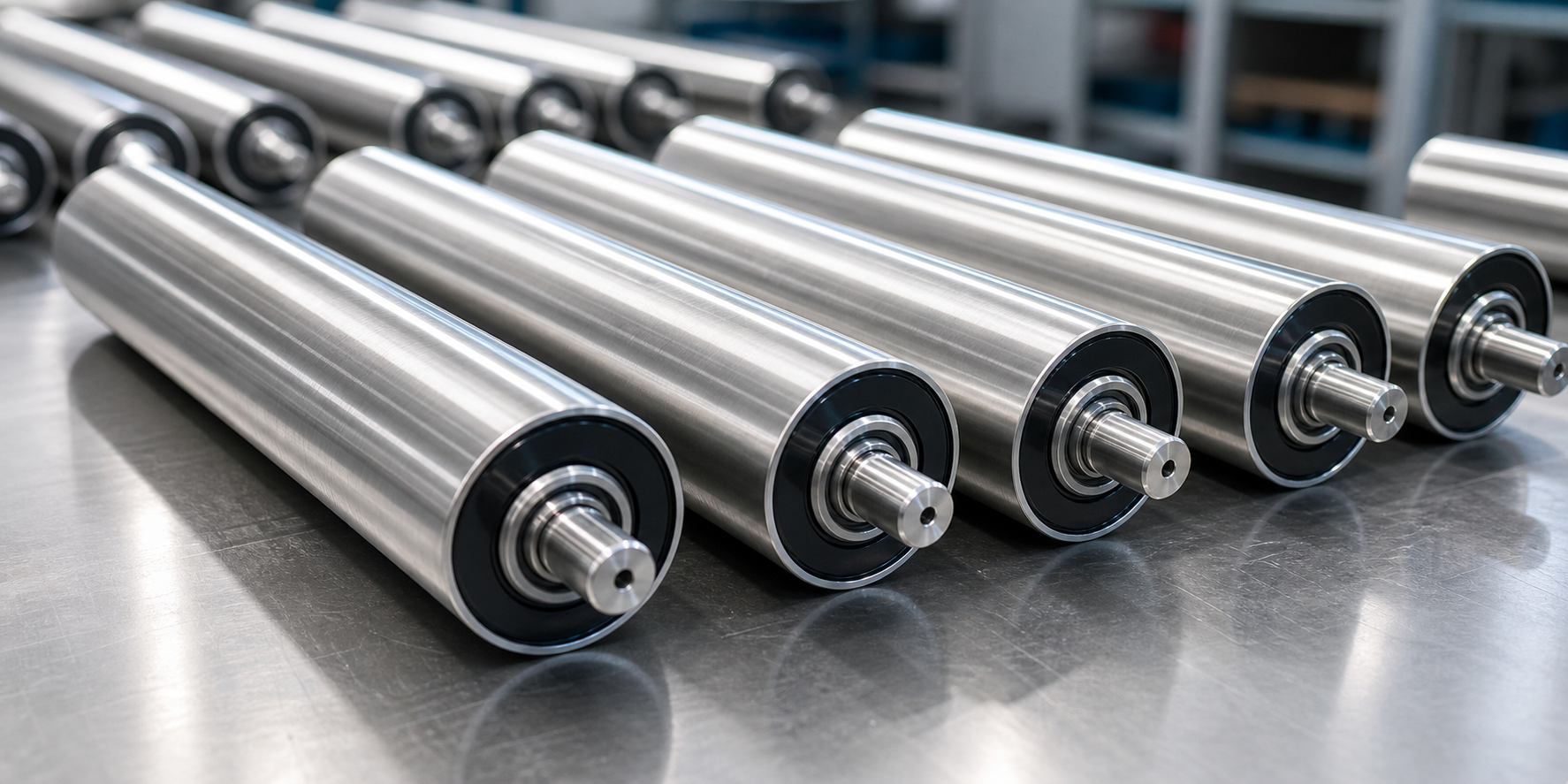 Heavy duty industrial roller product close-up